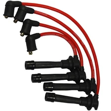 Ignition Spark Plug Wires Red Set JDMSPEED For Mazda Miata 90-00 1.6L 1.8L