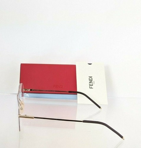 Brand New Authentic Fendi Eyeglasses 0048 J5G 57mm Gold Frame 0048 - 第 5/6 張圖片