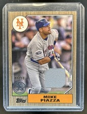 2022 Topps Mike Piazza 1987 35th Anniversary Series One Jersey Gold #/50