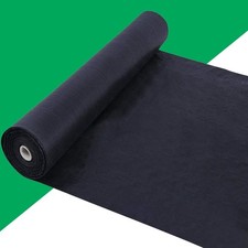 5oz Heavy Duty Weed Barrier Landscape Fabric Ground Cover 3ft x 100ft Black
