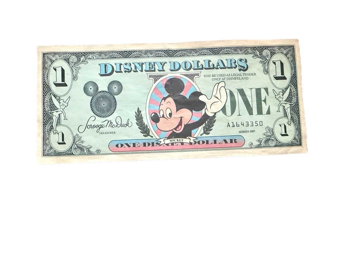 ☆希少初版連番　折なし美品☆DisneyDollars ディズニーダラー　87 Disney Dollars 1987 for sale | eBay