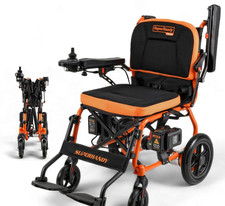 SuperHandy GoRide Electric Wheelchair GUT188 - Lightweight 42lbs Foldable 48V