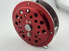 Vintage J.C. Higgins Model No. 312.31130 Red/Silver Fly Fishing Reel Made in USA