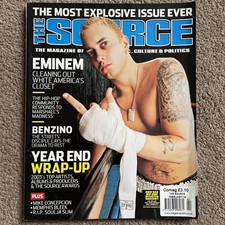 The Source Magazine February 2004 #173 Eminem Benzino Memphis Bleek Soulja Slim
