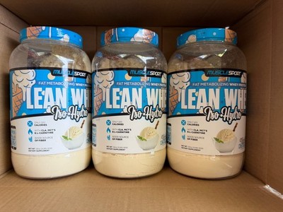 3x Musclesport Lean Whey, Iso-Hydro, Vanilla Ice Cream, 2 lbs (908 g) Exp 05/27