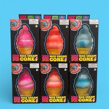 NeeDoh Nice Cream Cone Ice Cream Swirl Squishy Toy Nee Doh Stress Ball LOT OF 6