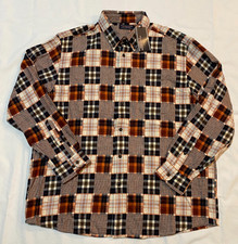 New with tags-Roundtree Yorke Men's Portuguese Flannel Shirt -Multi check-XXL