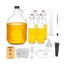 Mead Making Kit for Beginners - Complete Home Brewing Starter Set with Reusab...