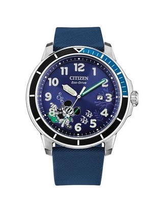 Citizen Eco Drive Disney Mickey Scuba Diving Stainless Steel
