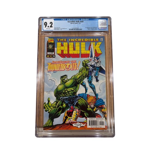 Incredible Hulk #449 CGC 9.2 1st Appearance of The Thunderbolts (1997)