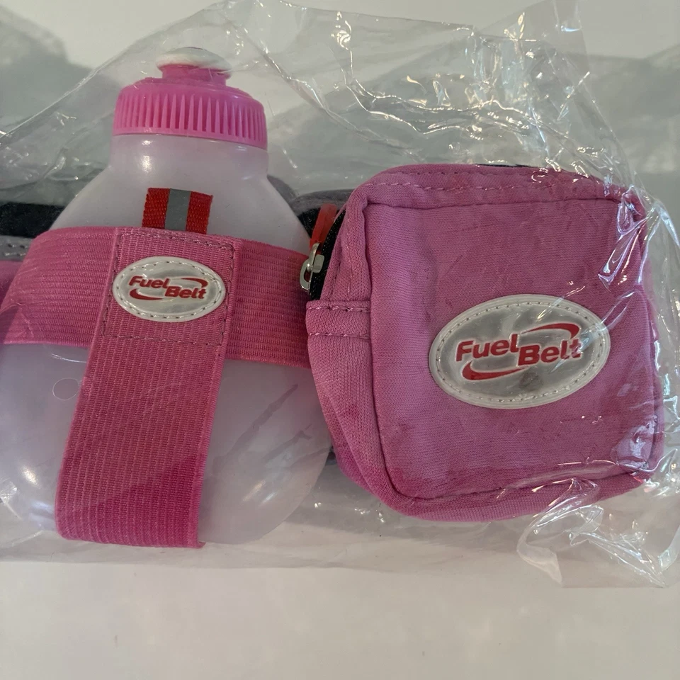 FuelBelt Helium 2-Bottle Hydration Belt Running NWT Size S 27-29 Pink NEW - Image 3 of 4