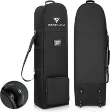 Golf Travel Bags for Airlines with Adjustable Support Rod and Detachable Shoulde