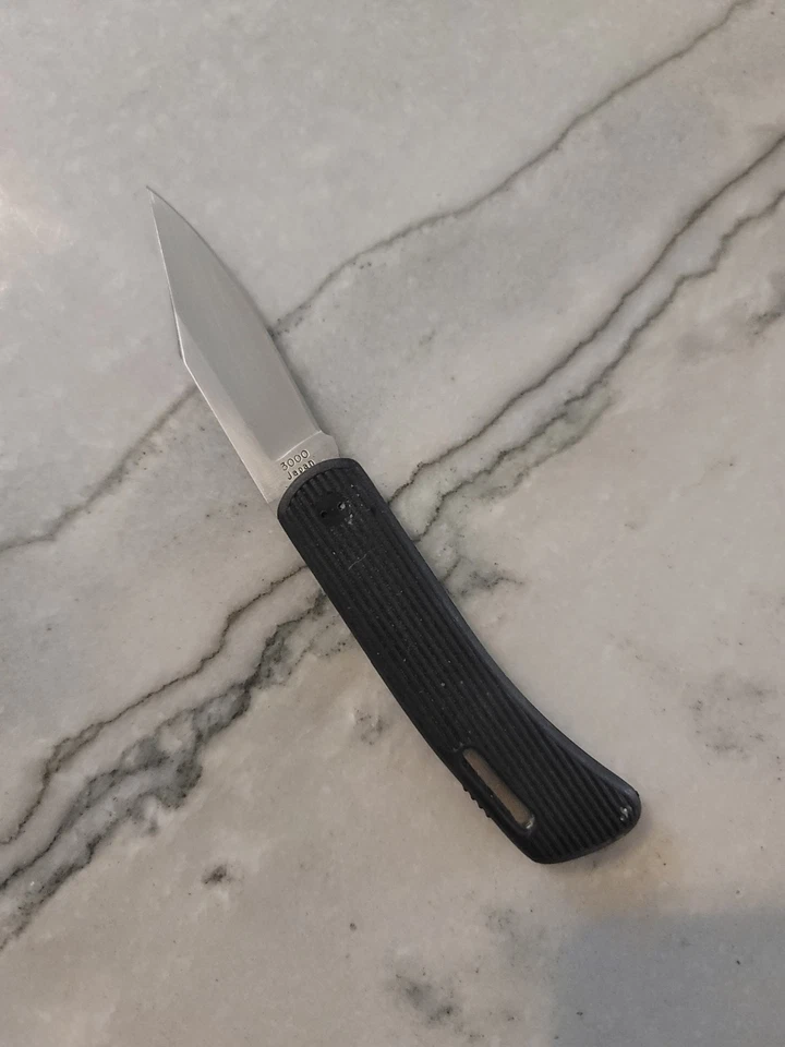 Kershaw 3000 Pocket Knife Lockback Plain Edge Blade Japan - Black - Image 2 of 2