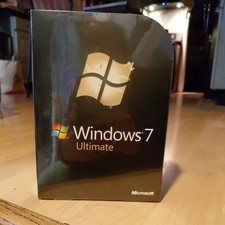 Microsoft Windows 7 Ultimate DVD 32/64 bit - versione completa al dettaglio - nuovo scatola sigillata