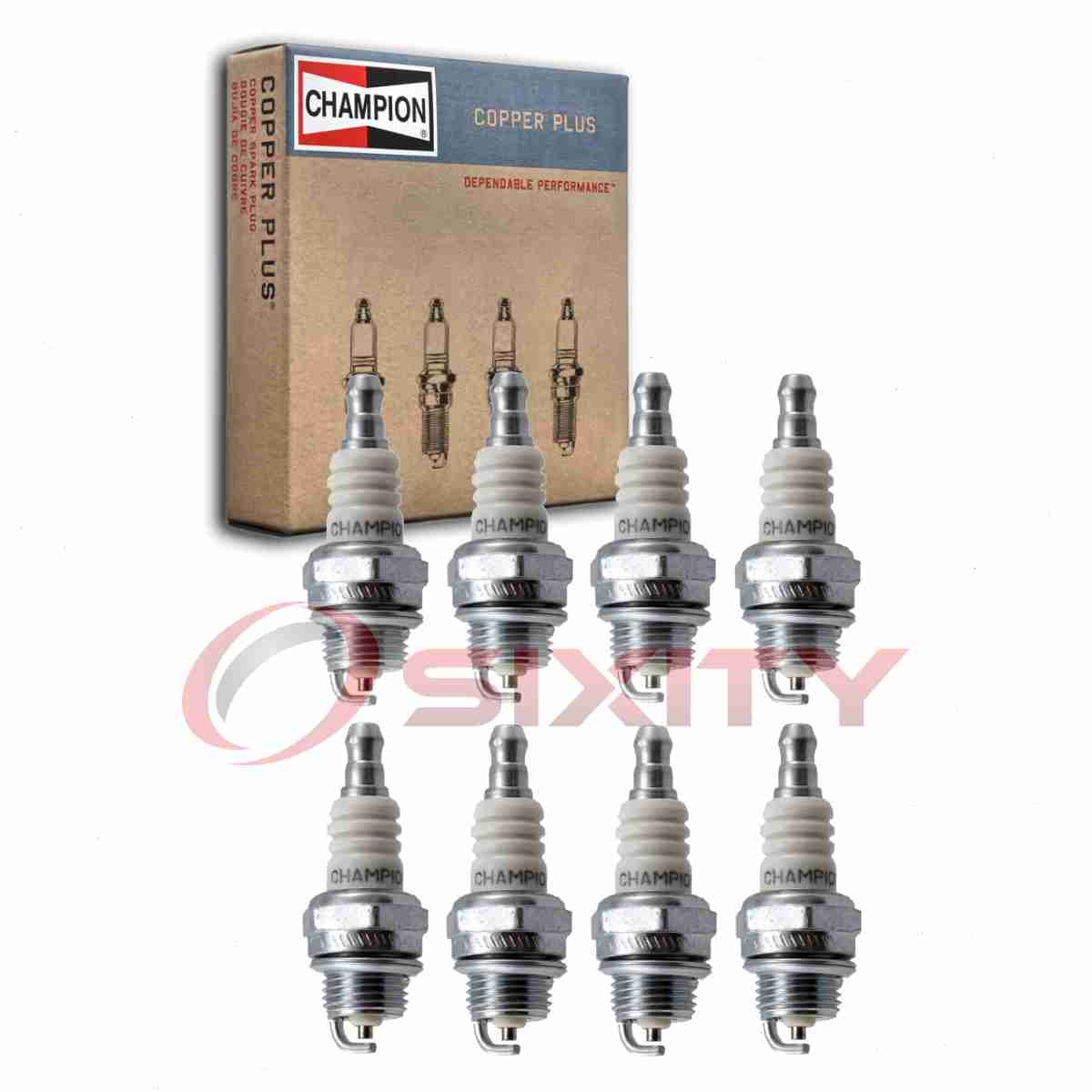 8 pc Champion Copper Plus 853 Spark Plugs for WS8F WS7F W22MPU CS42S CJ7Y vi