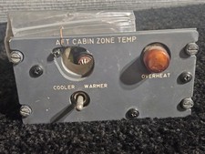 Boeing 727 Aft Cabin Zone Temp Control Panel Assembly 69-25893-5