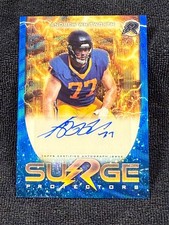 32/99 Andrew Whitworth 2025 Topps Resurgence Surge Protectors Auto Rams Blue Wav