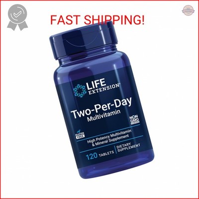 Life Extension Two-Per-Day Multivitamin - Packed with Over 25 Vitamins, Minerals