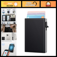 Slim RFID Blocking Wallet for Women - Compact Card Holder for 9-12 Cards, Cash S