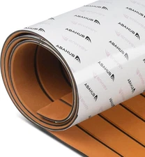 Abahub 96''L x 21.6''W-14.4sqft, Brown with Black Lines 