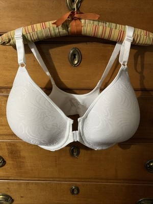 Bali Comfort Revolution Front-Close Underwire White 38DD Bra Style 3P66