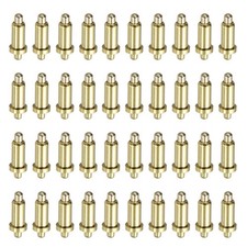 40 PCS 5.5mm Gold Plated Spring Loaded PogoPins Copper Header Test Pin Probes