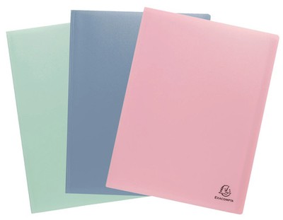 Exacompta 12x Sichtmappe A4 RC-PP, 50 Hüllen, AutentiK - sortiert - 88539E