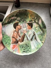 Knowles Collector's Display Plate "We kiss in the shadow " Dated 1985, 21.5cm