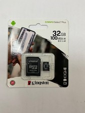 Kingston 32GB Canvas Select Plus microSDHC Card Up to 100MB/s