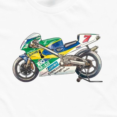 T-shirt maglietta uomo Alex Barros - MotoGP - Honda NSR 500
