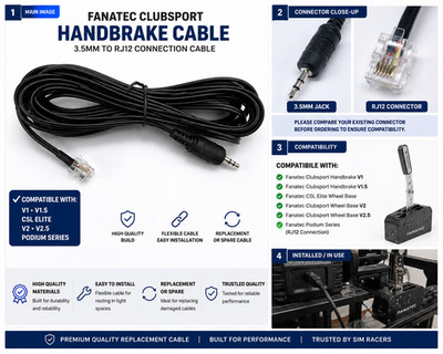 FANATEC CLUBSPORT HANDBREMSADAPTERZUG