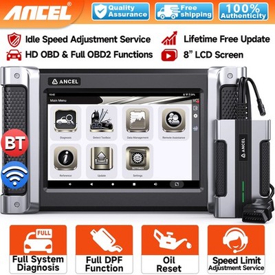 ANCEL HD8000 Heavy Duty Truck Scanner DPF Regen Diesel All System Diagnostic