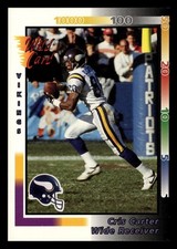 Cris Carter 1992 Wild Card #59 Minnesota Vikings FOOTBALL *079