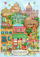 Puzzle (1000 T.) Mitternacht In Rom (Trefl Puzzle) Neu/Ovp