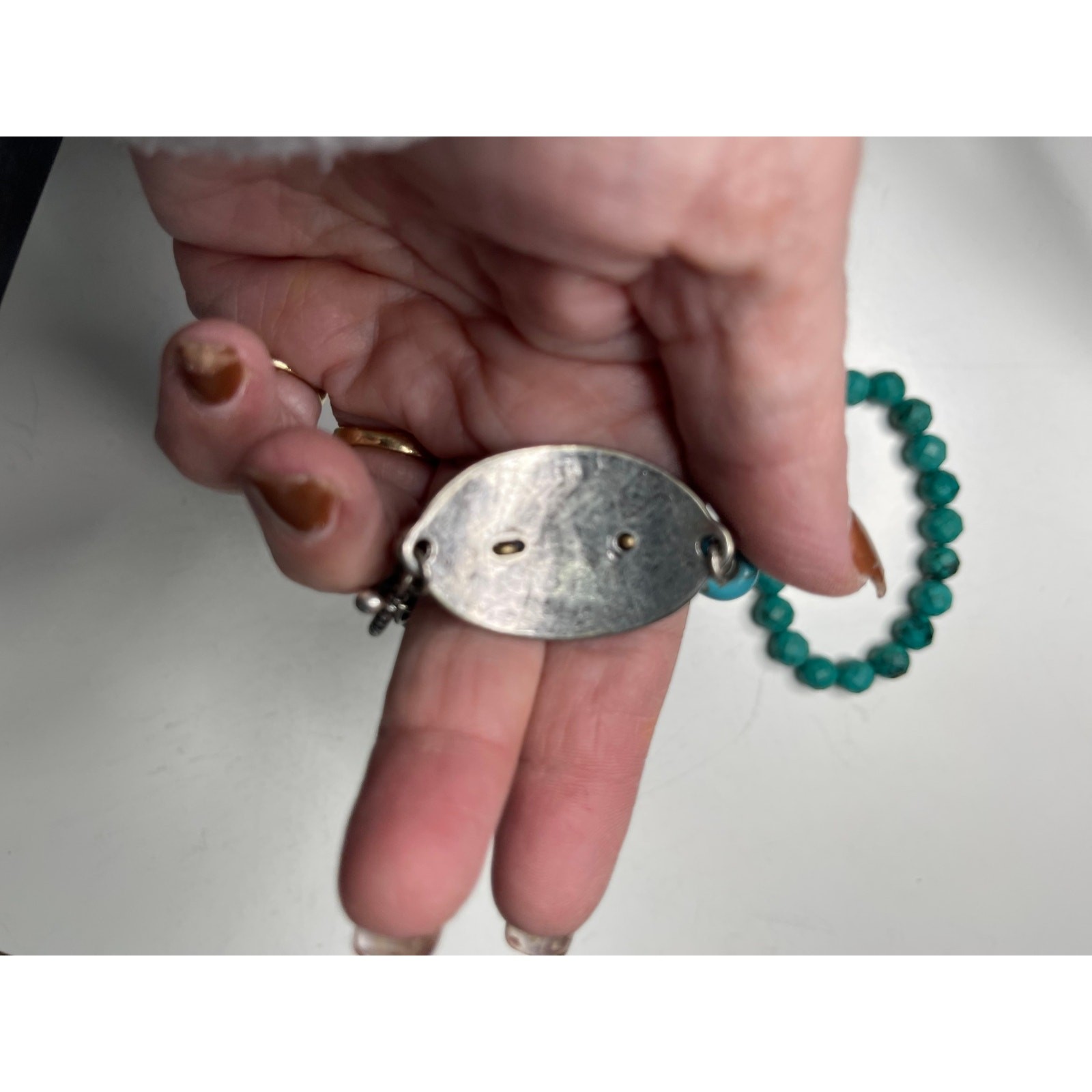 bracelets two turquoise colored stone coordinatin… - image 4