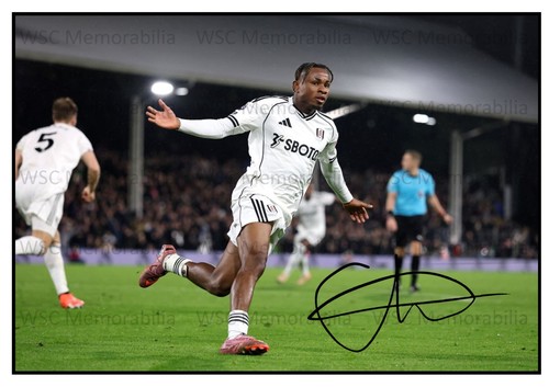12322. Samuel Chukwueze Signed Pictures (A4 Prints) Fulham Milan Villarreal etc.