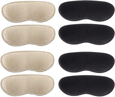 4 Pairs Heel Grips for Men and Women, Heel Pads for Shoes Too Big, Self-Adhesive