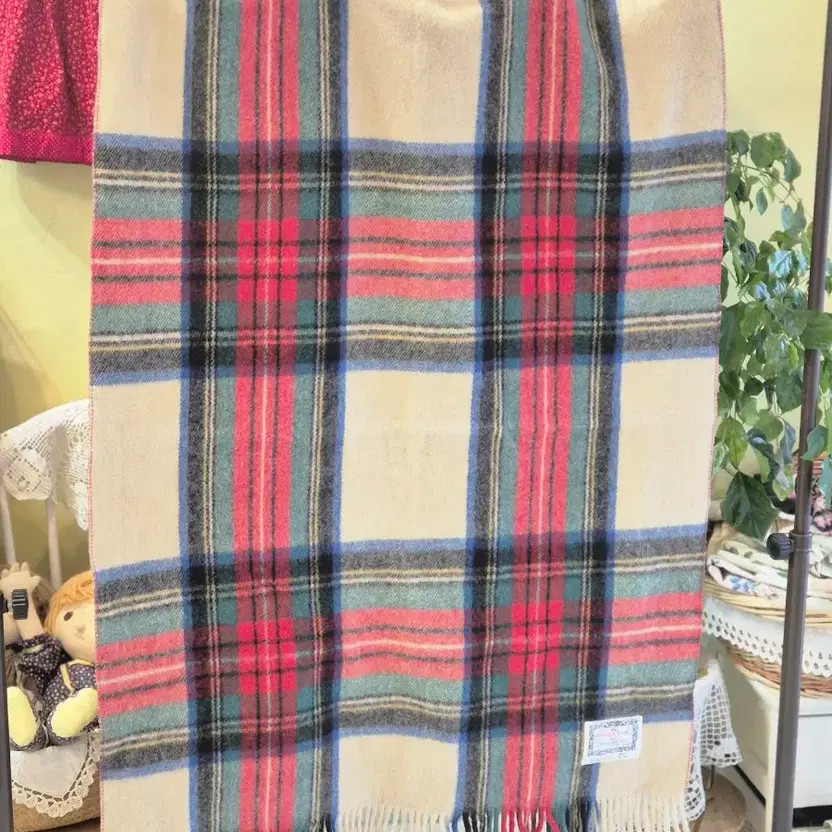 Romanoexport Checked Pattern Wool Scarf - image 3