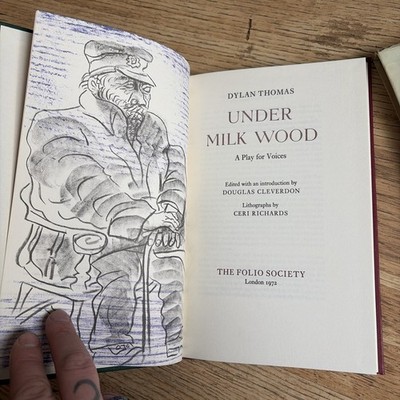 UNDER MILK WOOD - Dylan Thomas (Hardback, 1972) Folio Society, Play, Drama
