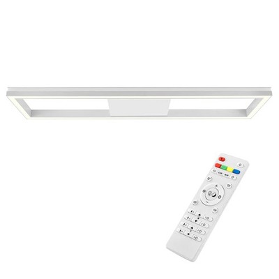 Brilliant LED Deckenleuchte Icarus Weiß 100cm 37W 3800lm RGB CCT Fernbedienung