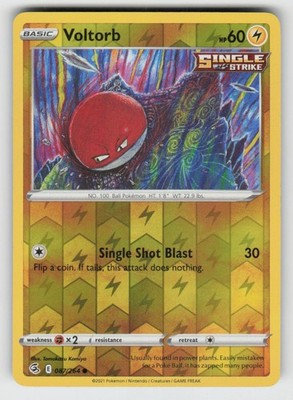 Reverse Holo Voltorb 087/264 Common Fusion Strike Near Mint