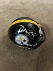 Plaxico Burress Autographed Mini Helmet Pittsburgh Steelers Steiner COA