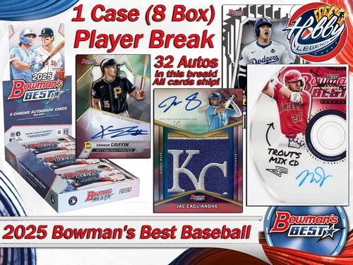 Roman Anthony BOS 2025 BOWMAN'S BEST 1 Case (8 Box) Player Break #8