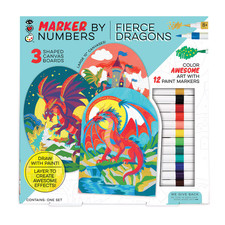 iHeartArt Marker By Numbers - Fierce Dragons