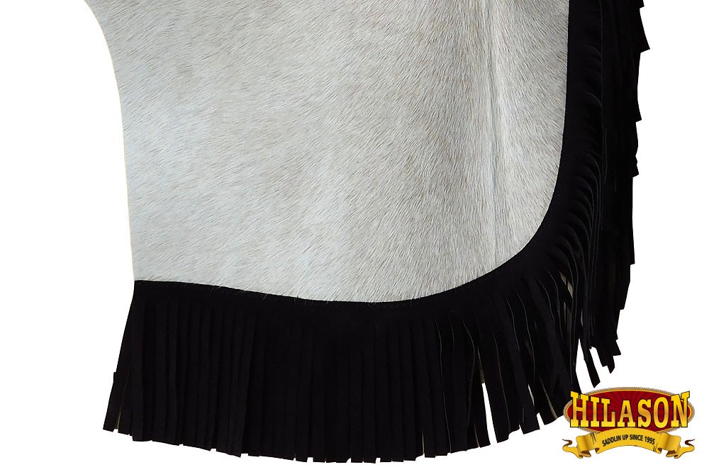 HILASON Pro Rodeo Bronc Bull-Riding Smooth Leather Chinks | Handmade Chaps