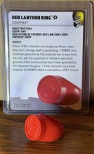 DC Heroclix Lantern Legacy Set s007 Red Lantern Ring With Cards