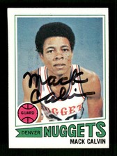 1977-78 Topps  96 Mack Calvin signed auto autograph  BXCP55