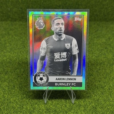 2025/26 Topps Premier League Aaron Lennon Retro Threads Black White Parallel /75