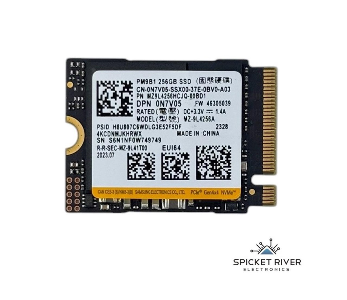 PM9B1① NVMe 256GB M.2 SSD 4枚セット【0210】 Samsung PM9B1 256GB SSD NVMe PCIe Gen4x4 M.2 2230 Solid State