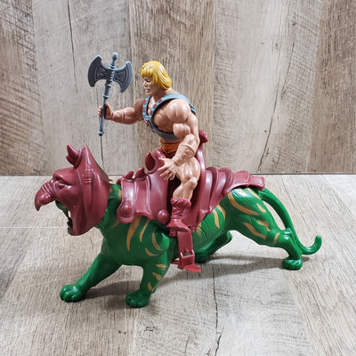Masters of the Universe Mattel Heman & Battlecat Vintage 1982 MOTU 